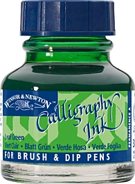 Kalligraphietinte 341 Blattgrün Winsor und Newton 30ml