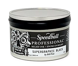 Speedball Professional Relief Ink Black 236ml