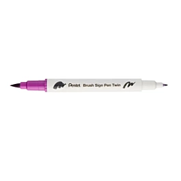 T120 Magenta Brush Sign Pen Twin Pentel Marker Pen