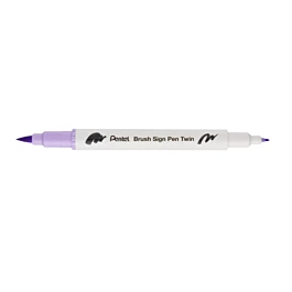 T131 Heliotrope Brush Sign Pen Twin Pentel Marker Pen