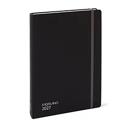 Ispira 2027 Fabriano Black Daily Planner, 14.5 x 20.5 cm