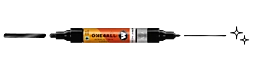 Molotow Glossy Acrylmarker One4all Twin 252 Black gloss  