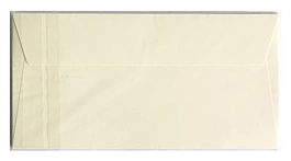 Set 5 enveloppes crème 110x220mm Clairefontaine