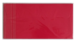 Set 5 enveloppes rouge profond 110x220mm Clairefontaine