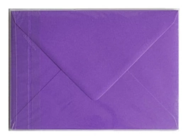 Set de 5 sobres lila intenso Clairefontaine 162x229mm