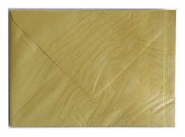 Set de 5 sobres oro Clairefontaine 162x229mm