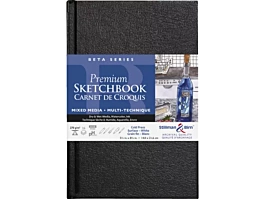 Sketchbook Beta Multitechnic 270 g/m² Black Stillman & Birn 14x21cm