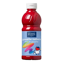 Gouache líquido Redimix Rojo primario 500ml Lefranc Bourgeois