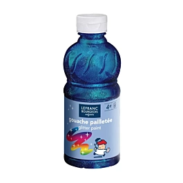 Lefranc and Bourgeois Gouache glitter Light blue 250ml
