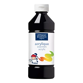 Pintura Acrílica Infantil Negro 500ml Lefranc Bourgeois