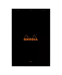 Bloc Notas Grapado Negro Liso Rhodia N.16 A5