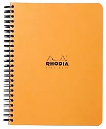 Notatnik Spiralowany Pomarańczowy Kratka Rhodia A5+ Notatnik