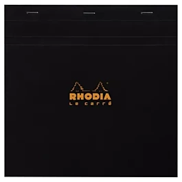 Bloc Notas Grapado Negro Cuadrícula Rhodia N.210 Le Carré