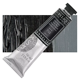 Extra-fine acrylic tube 755 Ivory Black S1 Sennelier 60ml