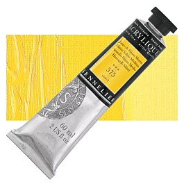 Extra-fine acrylic tube 575 Medium Hansa Yellow S2 Sennelier 60ml