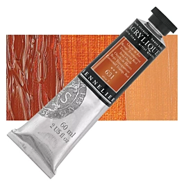 Extra-fine acrylic tube 631 Iron Oxyde transparent red S2 Sennelier 60ml