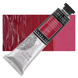 Extra fine acrylic tube 639 Carmin Quinacridone S4 Sennelier 60ml