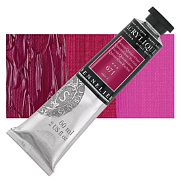 Extra-fine acrylic tube 671 Fuchsia Quinacridone S4 Sennelier 60ml