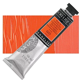 Extra fine acrylic tube 605 Legitimate light cadmium red S6 Sennelier 60ml