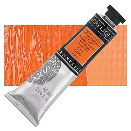 Extra fine acrylic tube 609 Legitimate orange cadmium red S6 Sennelier 60ml