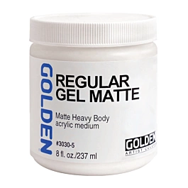 Medium acrílico regular gel matte Golden 237ml