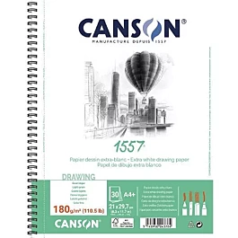 Bloco Desenho com Espiral 1557 Canson A4+ 180g/m²