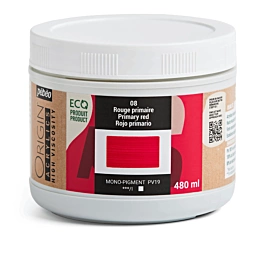 Origin Pebeo organic primary red acrylic 08 480ml