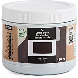 Organic burnt shade acrylic 34 Origin Pebeo 480ml