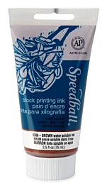 Speedball Water-Soluble Block Printing Ink Orange 75ml