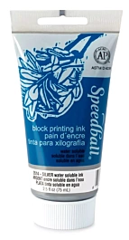 Speedball Water-Soluble Block Printing Ink Silver 75ml