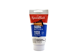 Speedball Fabric Block Printing Inks Stoff Tinte Metallic Silver 75ml