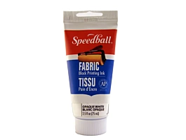 Speedball Fabric Block Printing Inks Stoff Tinte Opaque White 75ml
