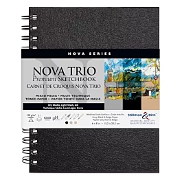 Sketchbook Nova Multitechnic 150 g/m² Black Stillman & Birn 15x20cm