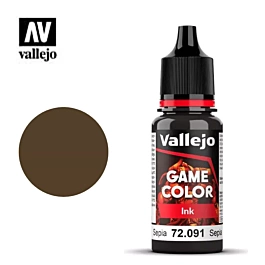 Pintura modelismo 091 Ink Sepia Game Color Vallejo 17ml