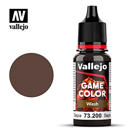 Pintura modelismo 200 Sepia Game Color Wash Vallejo 17ml