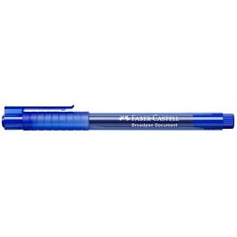 Niebieski marker do dokumentów Broadpen firmy Faber-Castell