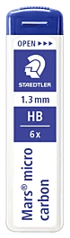 Zestaw 6 węgli HB Mars Micro Carbon Staedtler 1,3 mm