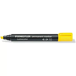 Staedtler Lumocolor Marqueur biseauté permanent jaune