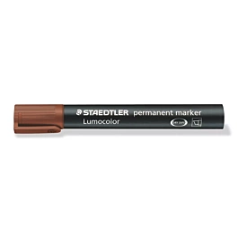 Staedtler Lumocolor Marqueur biseauté permanent marron