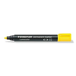 Staedtler Lumocolor gele permanente ronde marker