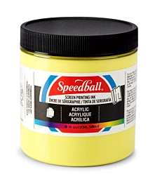 Encre acrylique pour sérigraphie Médium Yellow Speedball 236 ml