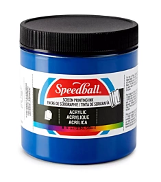 Encre acrylique pour sérigraphie Cyan Speedball 236 ml