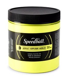 Encre acrylique pour sérigraphie Fluor Yellow Speedball 236 ml