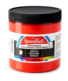 Encre acrylique pour sérigraphie Médium Red Speedball 236 ml