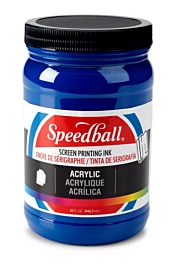 Inchiostro per serigrafia acrilico ciano Speedball 946 ml
