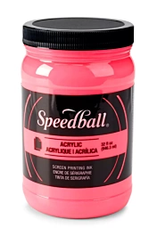Inchiostro per serigrafia acrilico Fluor Hot Pink Speedball 946 ml
