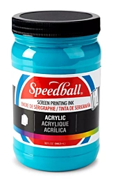 Inchiostro per serigrafia acrilico Speedball blu pavone 946 ml