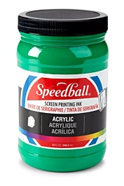 Inchiostro per serigrafia acrilico Speedball verde smeraldo 946 ml