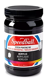 Inchiostro acrilico nero Speedball per serigrafia 946 ml