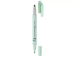 Rotulador Doble Punta Illumina Flex Verde Menta Pastel Pentel